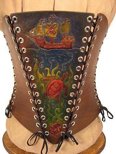 Pirate Ship & Turtle Corset