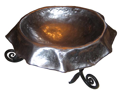 Draped Metal Bowl
